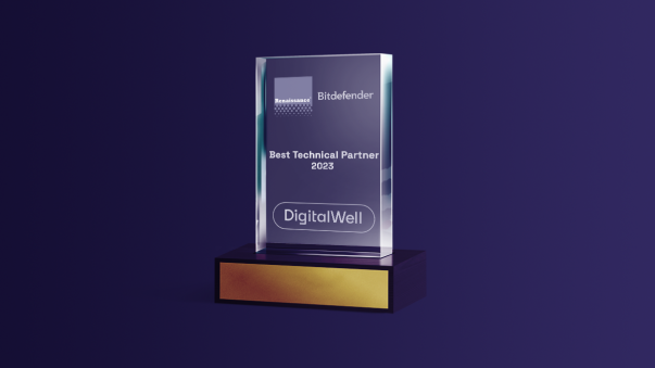 DigitalWell Awarded Bitdefender Best Technical Partner of the year 2023